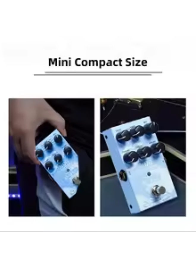 ام- فيفي دواسة تأثيرات جيتار M-VAVE Mini Universe، دواسة صدى رقمي، مؤثر صدى رقمي، واختيار 9 أوضاع للصدى - Image 2